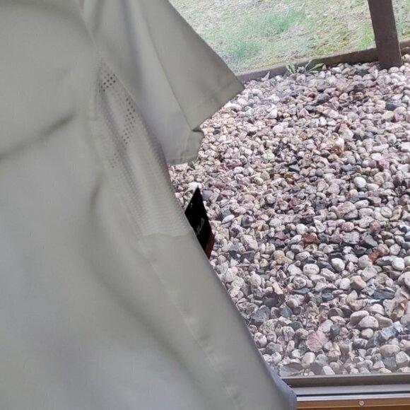 Fila Sport SlimFit Wicking Mesh Vented Short Sleeve White Athletic Sz. XS Shirt - Picture 3 of 9